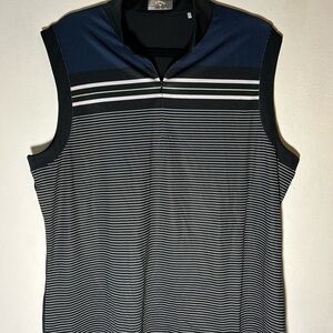 Callaway Striped Sleeveless Golf Shirt Size XXL